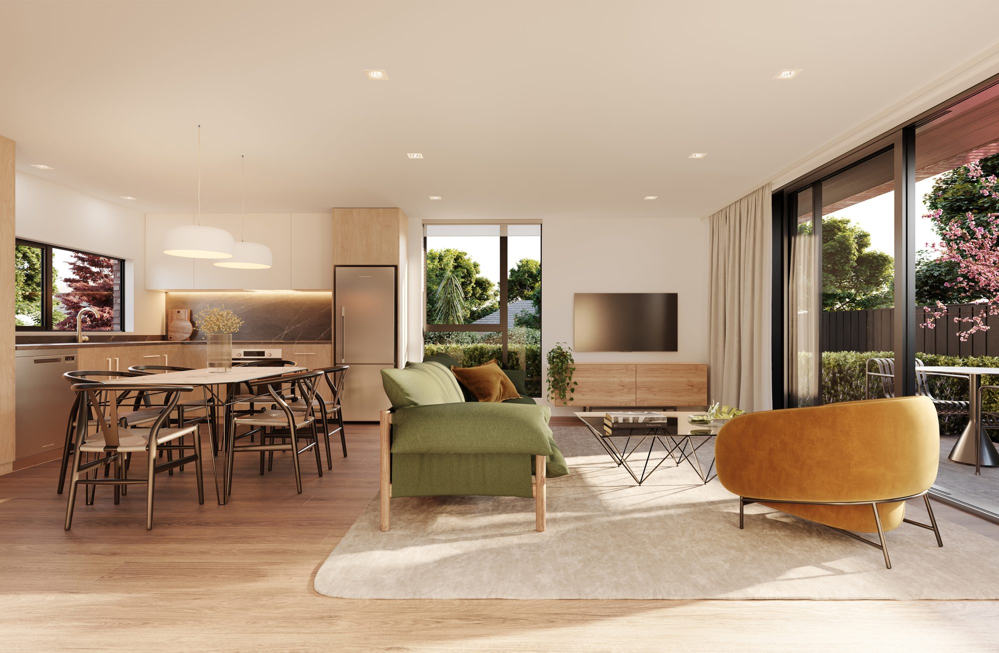 MUSE apartment interior with considered finishes